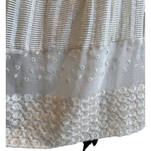 ANTHROPOLOGIE MOULINETTE SOEURS Poema Lace Dress size 6 Ivory fairy BOHO garden - Picture 10 of 16
